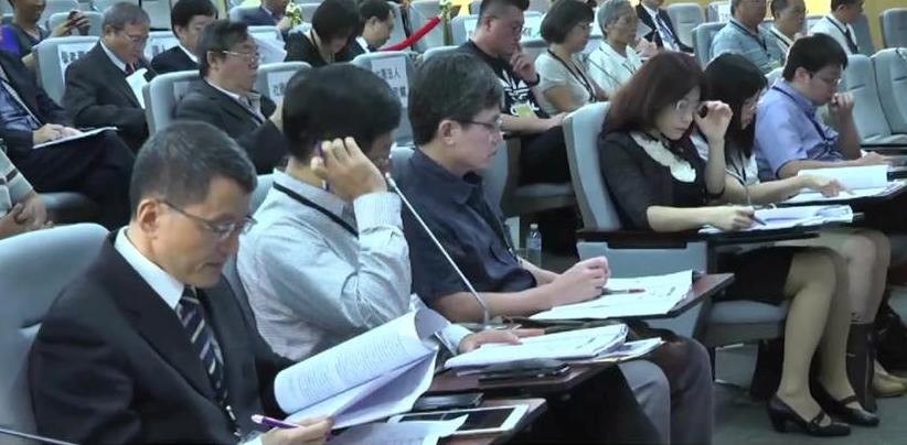 不當黨產處理委員會今天舉行「中影股份有限公司是否為社團法人中國國民黨之附隨組織」聽證程序。 圖：截自直播畫面