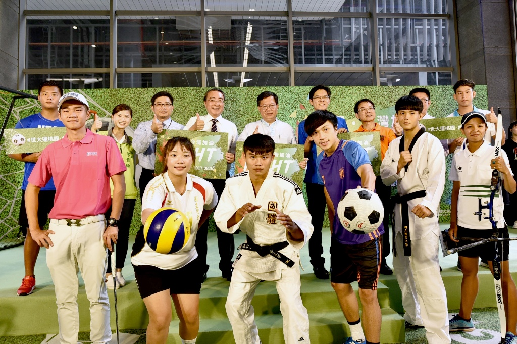 機捷大改造，讓鄰近選手村的A9站飄起濃濃運動風。 圖：桃捷公司提供