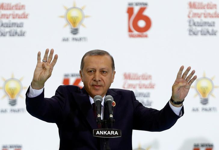 土耳其總統艾爾段(Tayyip Erdogan)，粗暴地直接介入德國大選。 圖:達志影像/路透社