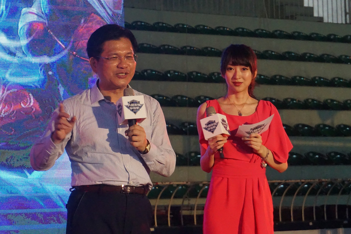 台中市市長林佳龍承諾會大力發展電競產業。 圖：蔡幸秀/攝影