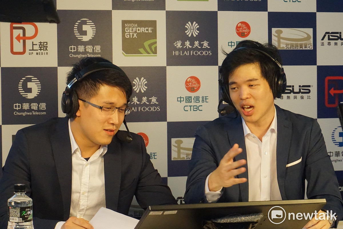 今日轉播賽評Section與叉燒。 圖：蔡幸秀/攝影