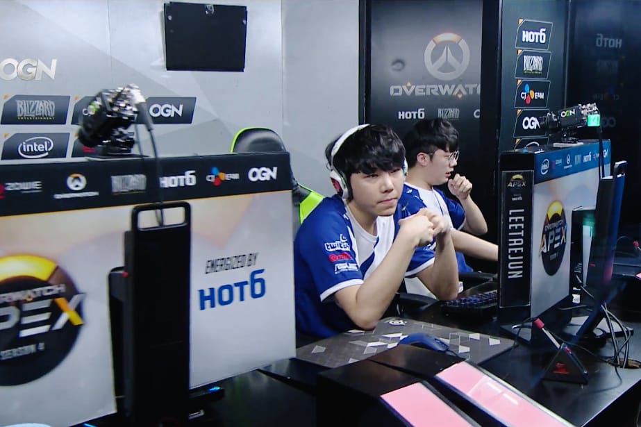 有不少網友認為戰犯是方才歸隊的攻擊手「LEETAEJUN」。 圖：翻攝自OGN官方twitch
