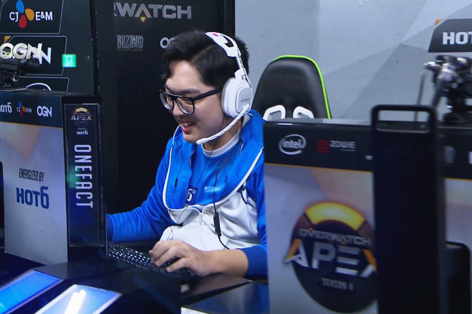 MVP Space攻擊手「OneFact」大秀毀滅拳王。 圖：翻攝自OGN官方twitch