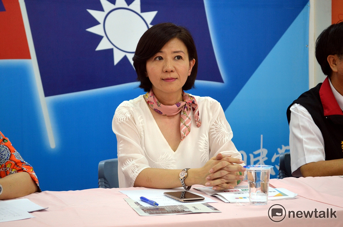 國民黨不分區立委王育敏顏值高，戰鬥力強，藍營地方人士希望她出戰明年嘉義縣長一役。 圖：蔡坤龍/攝