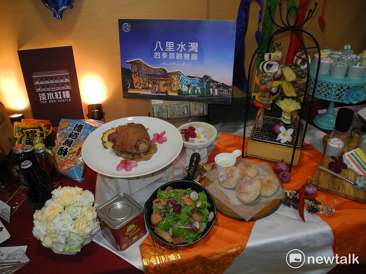 八里水灣餐廳推出浪漫雙人套餐。 圖：王峻昌/攝