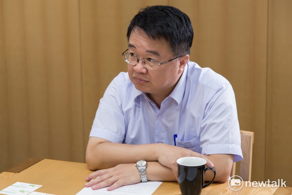 吳秉叡說，如果你能當上2018的新北市長，一個很重要的工作就是，「要讓製造業回流，要創造就業機會」。 圖：王愷/攝