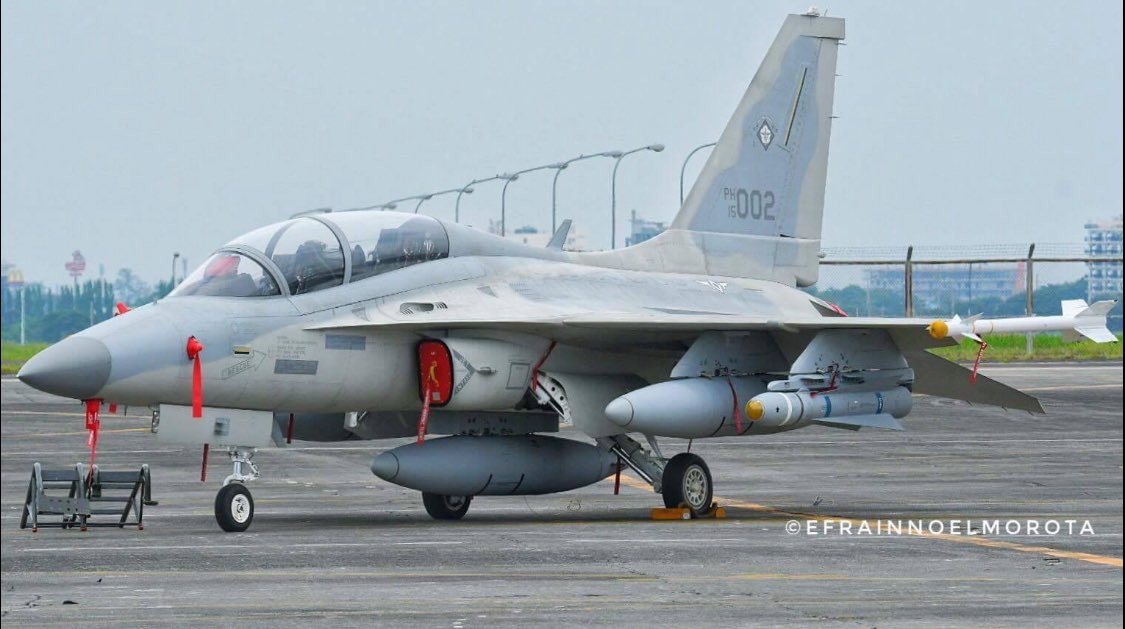 菲律賓空軍FA-50PH戰鬥機。傳1架戰機4日凌晨執行夜間戰術行動中失聯，正在搜救中。 圖：翻攝「X」@DalioTroy