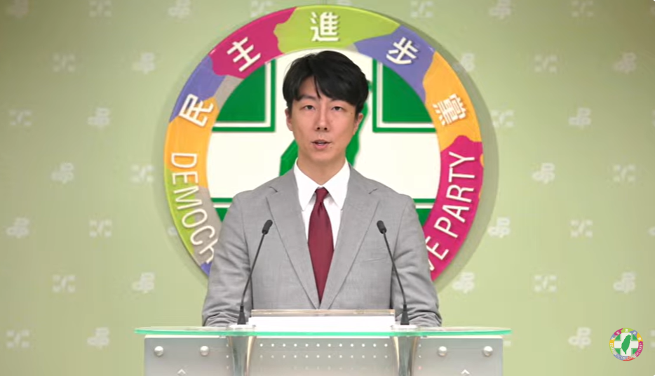 民進黨發言人吳崢。（資料照片） 圖：擷自直播畫面