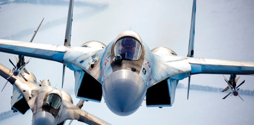 俄軍Su-35戰鬥機。 圖 : 達志影像/美聯社