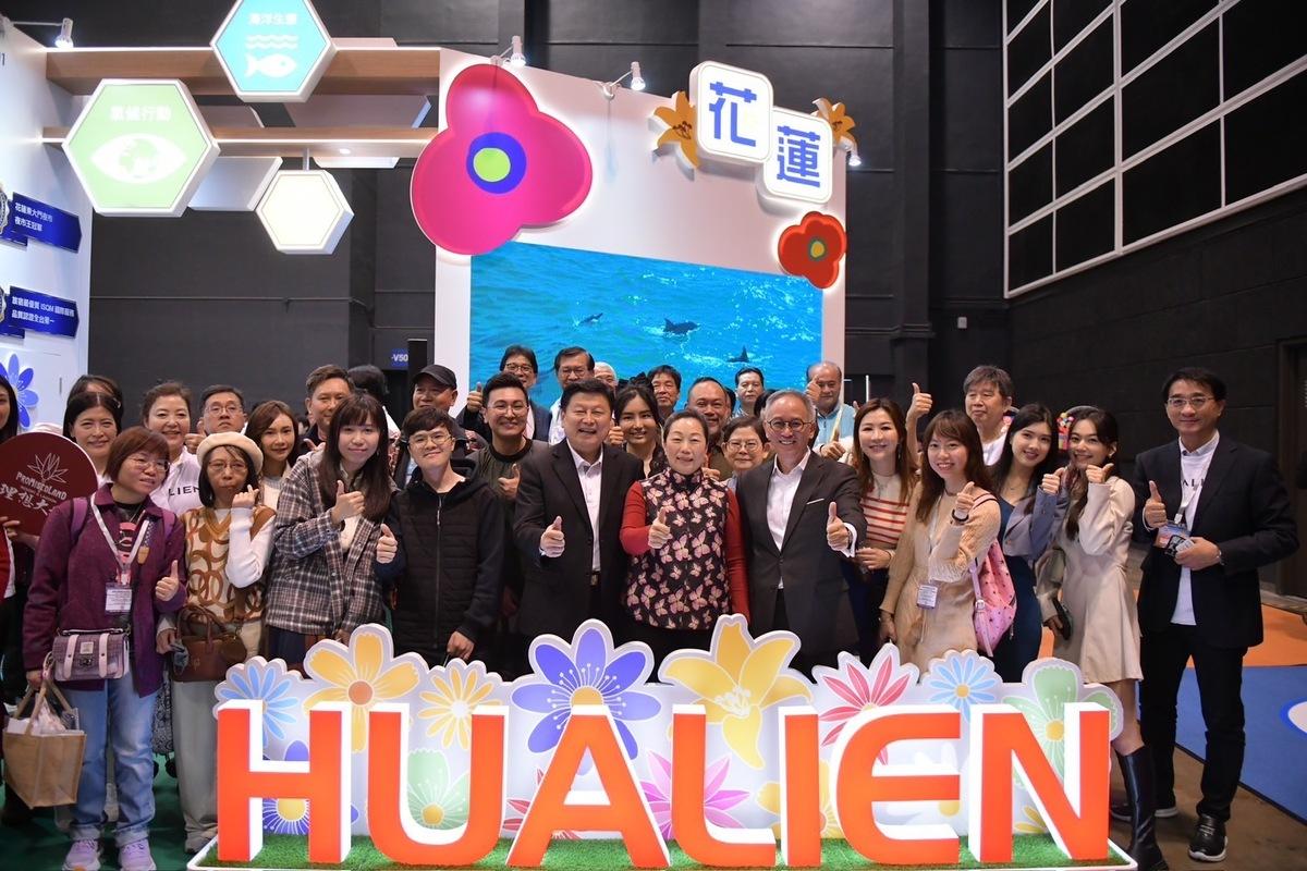 國民黨團總召傅崐萁赴香港參加觀光博覽會。 圖：傅崐萁辦公室/提供