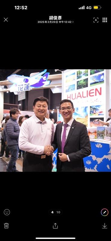 國民黨團總召傅崐萁赴香港參加觀光博覽會。 圖：傅崐萁辦公室/提供