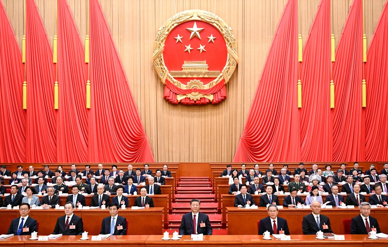 第14届全國人民代表大會第3次會議在北京人民大會堂舉行。 圖：翻攝自中國政府網（資料照）
