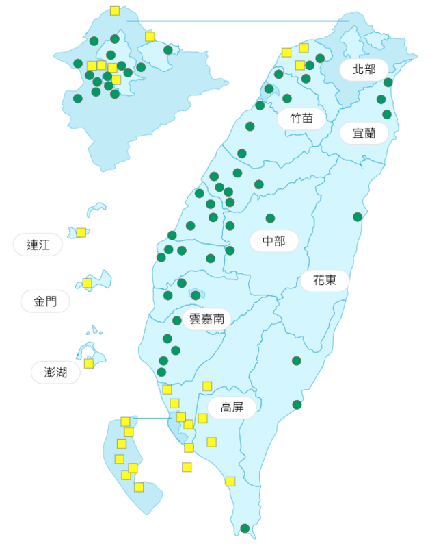 環境部公布各地空氣品質概況。 圖：環境部提供