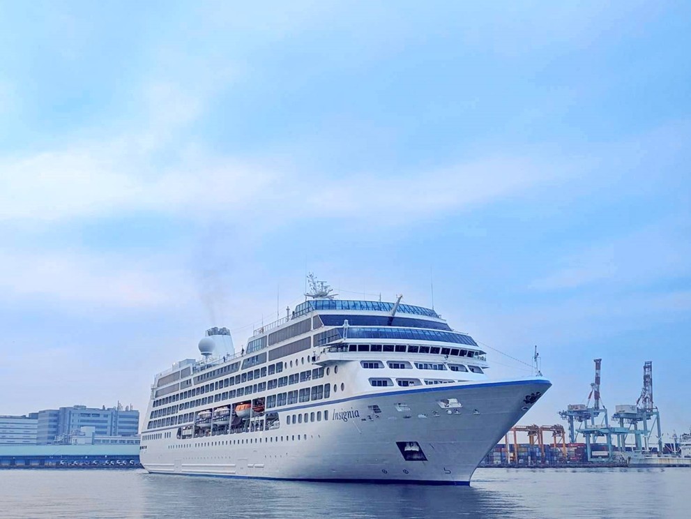 洋郵輪英希格號將於4月15日首次靠泊高雄港旅運中心。  圖：台灣港務股份有限公司／提供