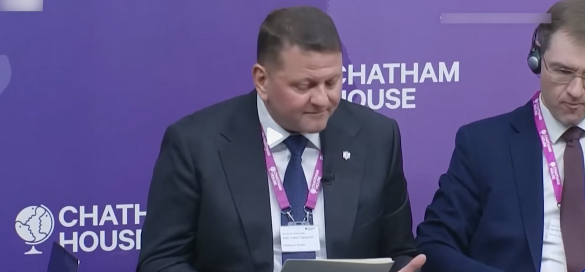英國當地時間 6 日，烏軍前總司令、烏克蘭駐英國大使扎盧日內在倫敦聲稱，美國正在破壞國際秩序。 圖：翻攝自 Watchthis看世界