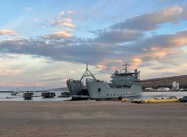美軍濱海作戰團後勤支援艦LSV。 圖 : 翻攝自科羅料夫