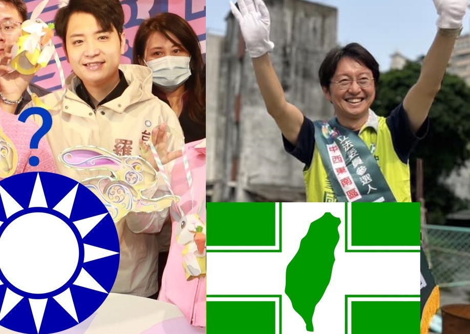 江肇國（右）立委選舉輸給羅廷瑋（左），近日積極參罷免羅廷瑋的行動。   圖：新頭殼合成