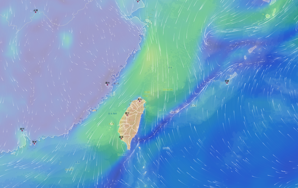 林得恩提醒，3月中旬還有一波強冷空氣南下，可能達到「寒流」等級。 圖：翻攝自環境風場監測網
