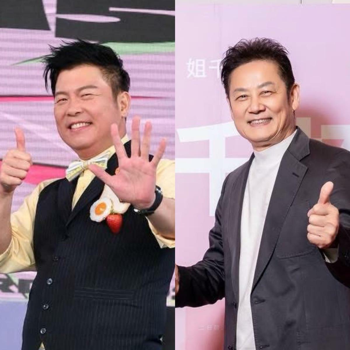 曾國城（左）、徐乃麟（右）今日出席活動時，都替黃子佼緩頰「給人留口飯吃」。 圖：翻攝自曾國城、徐乃麟FB