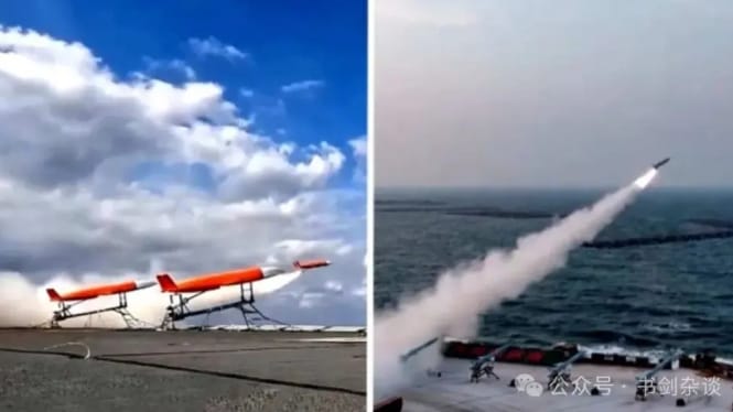 美軍AGM-158C反艦導彈地面試射。 圖 : 翻攝自書劍雜談