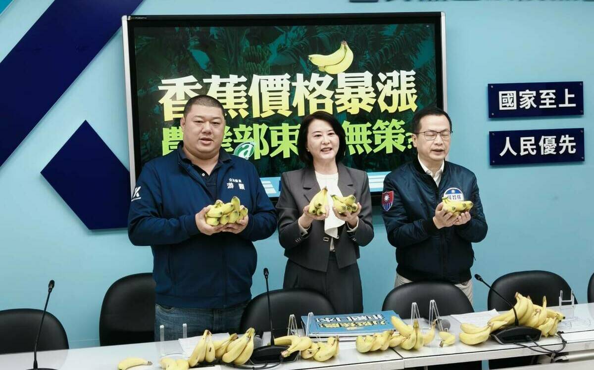 香蕉飆天價變「金蕉」 王鴻薇：請農業部醒一醒