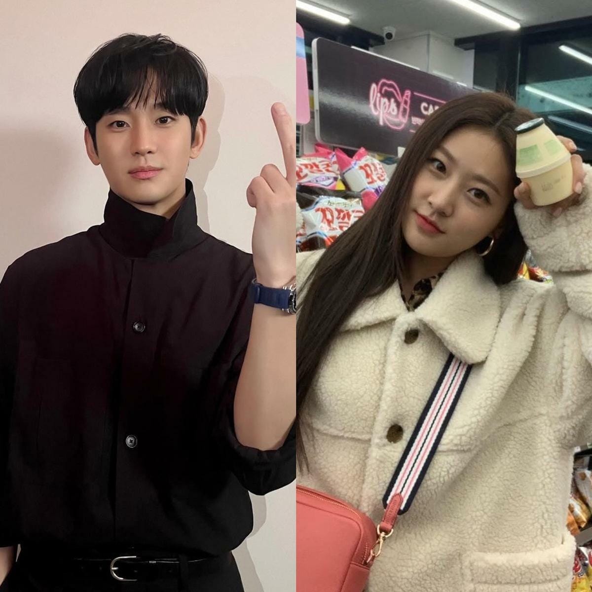 金秀賢近日被爆出曾與已故女星金賽綸交往過，且金賽綸當時僅15歲，人設瞬間崩塌。 圖：翻攝自金秀賢、金賽綸IG