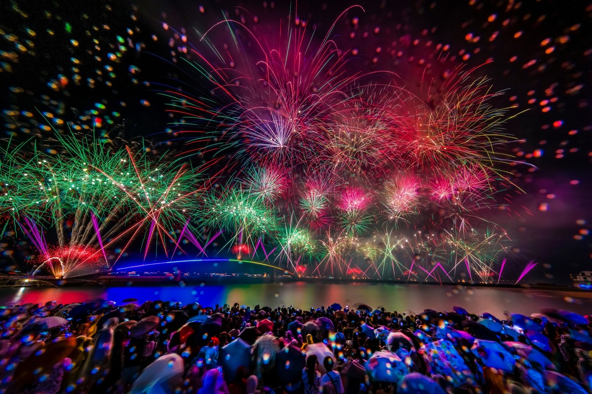 主辦單位分享，今年別邀5個國際煙火團隊來台，帶來精彩的海上煙火秀。 圖：翻攝自澎湖國際海上花火節臉書
