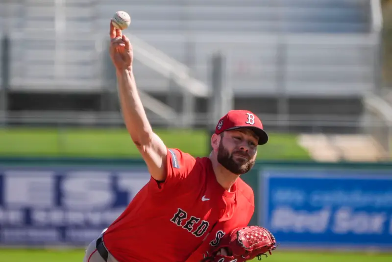 ▲效力波士頓紅襪的投手Lucas Giolito，在2023年賽季結束後與紅襪簽下一份2年3850萬美元（約合新台幣12.6億）的合約，但去年因傷整季報銷，今年又因左腿筋拉傷將錯過開季。（圖／美聯社／達志影像）