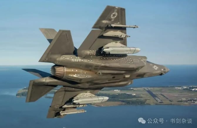 洛克希德馬丁公司生產的F-35戰機。 圖 : 翻攝自微信公眾號/書劍雜談