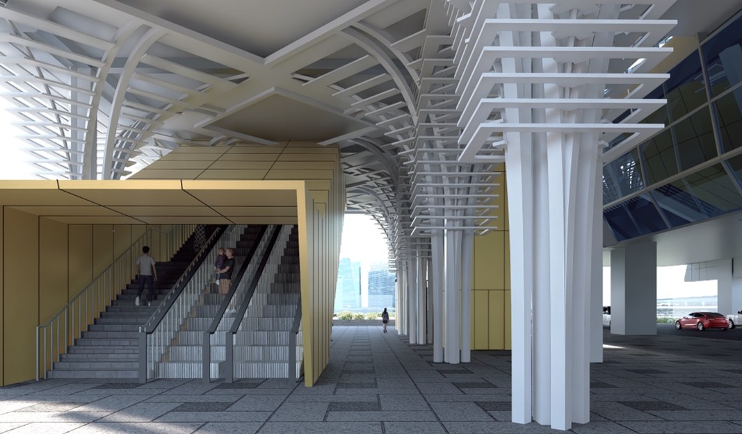新北市捷運局規劃在環狀線板橋站新增出入口，優化轉乘動線。 圖：新北市捷運局/提供