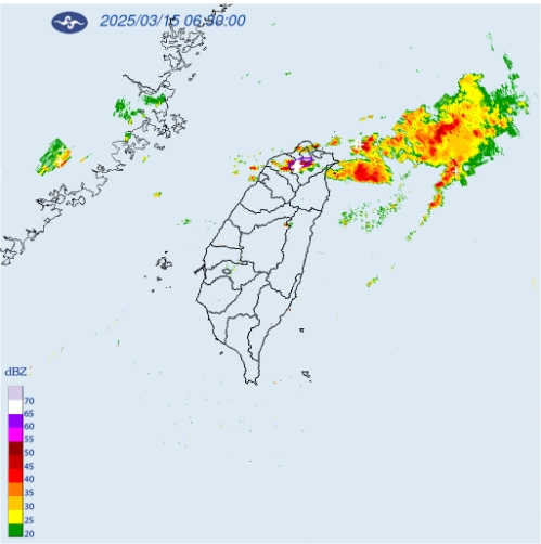 中央氣象署針對北北桃發布大雷雨即時訊息。 圖/中央氣象署