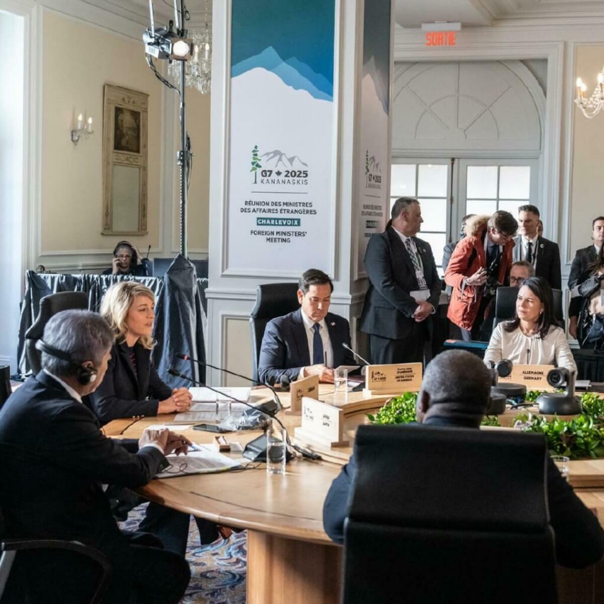 G7外長14日發表聯合聲明，表態支持台灣適當參與國際組織，且未提及「一個中國」政策。 圖：G7 X（前推特）