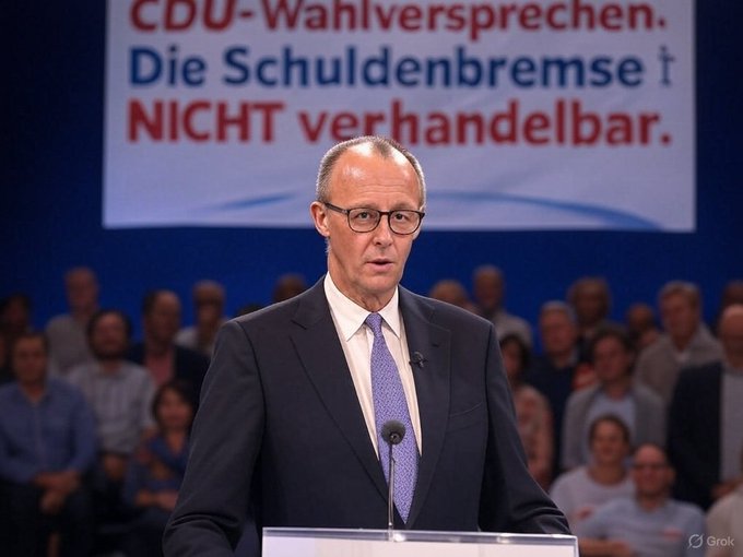 德國保守派領袖弗里德里希 · 梅茨（Friedrich Merz）成功爭取一項龐大的財政計畫，以強化國防與基礎建設，並希望能在下週二的國會關鍵表決前完成立法程序。 圖：擷自X帳號@DeutscherSchfe3