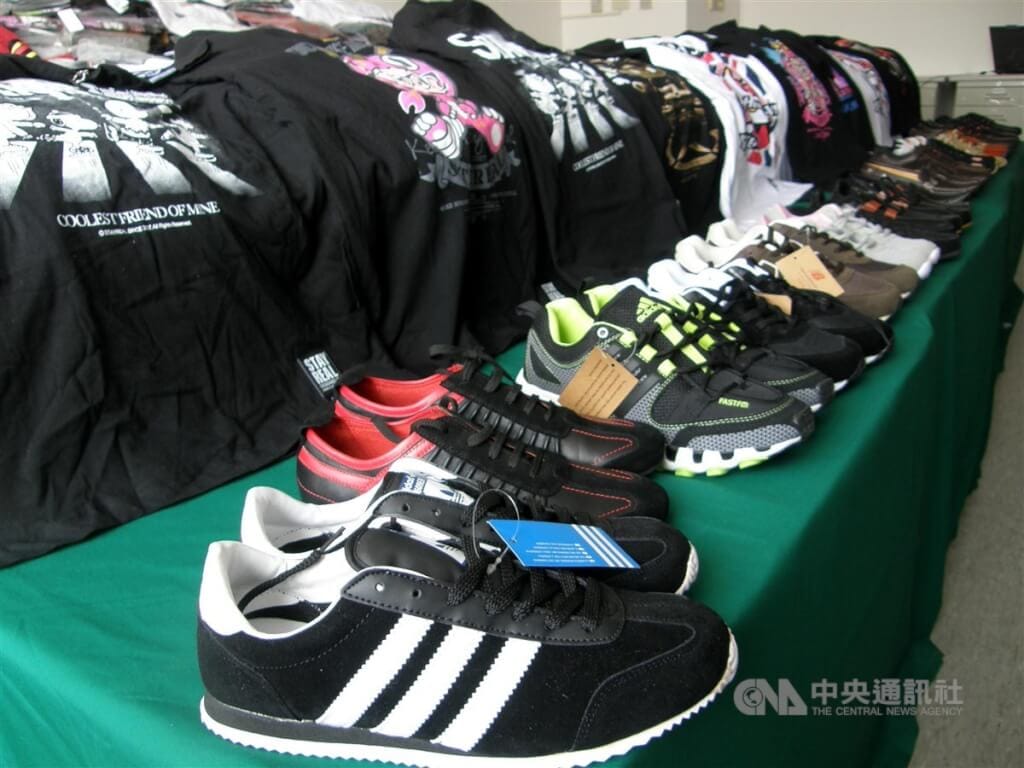 圖為名牌仿冒商品。 圖：中央社檔案照片