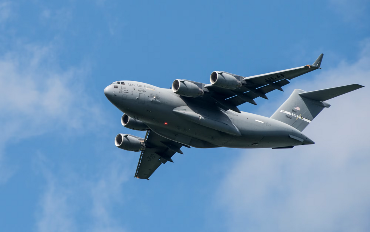 美國空軍C-17戰略運輸機。 圖：翻攝Air Force US