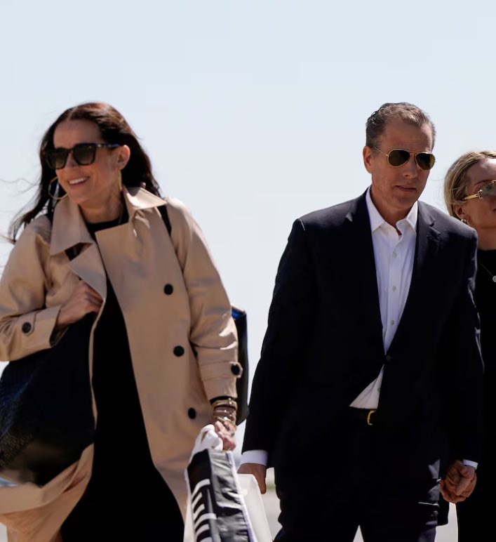 美國總統川普 17日宣布，立即撤銷前總統拜登子女——杭特．拜登（Hunter Biden）與艾希莉．拜登（Ashley Biden）的特勤局維安（Secret Service）保護。 圖:翻攝自X帳號@krassenstein