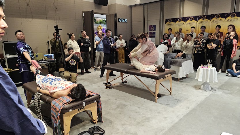 泰式按摩及自由風格國際錦標賽在香港登場，各國選手各顯身手一較高下。 圖：潘竪涵/提供