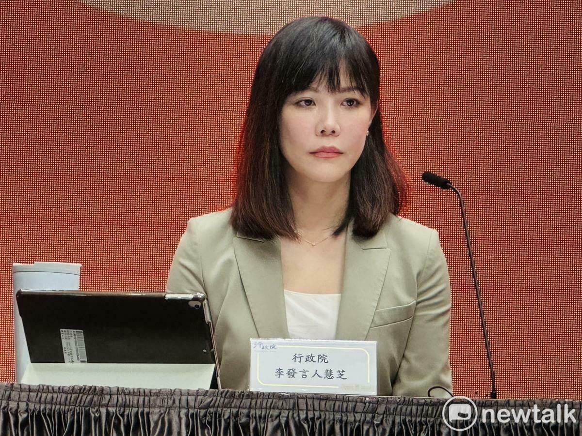 行政院發言人李慧芝。 圖：謝莉慧／攝