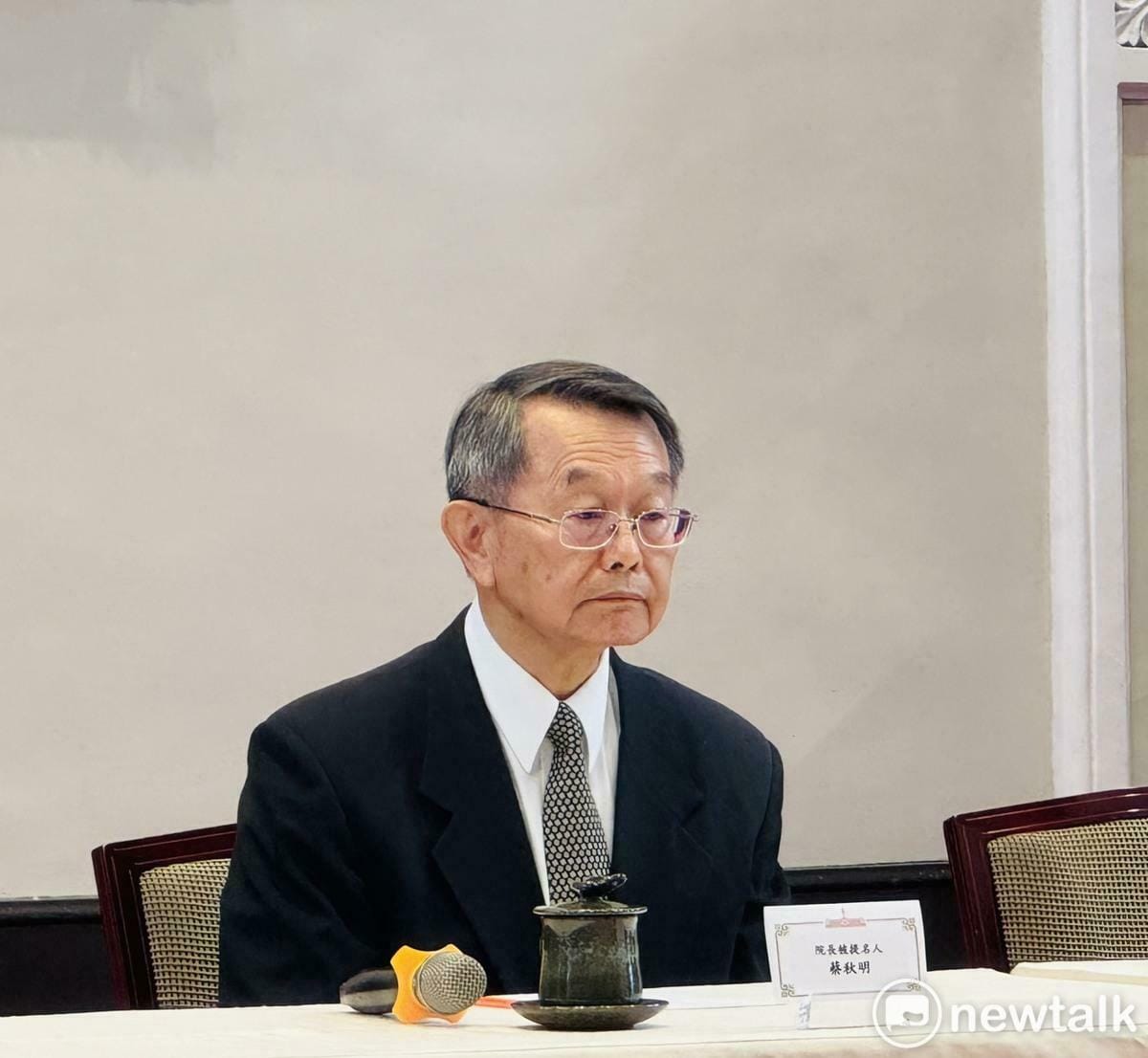 總統府今公布大法官為司法院長被提名人蔡秋明，是現任台灣高等檢察署主任檢察官，擁有近30年檢察官實務，且擅長國際司法交流。 資料照：謝莉慧／攝