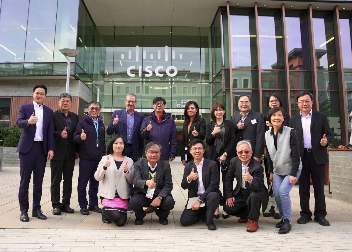 高市府團隊拜訪全球網路通訊與資安領導企業思科。 圖：高雄市經發局/提供