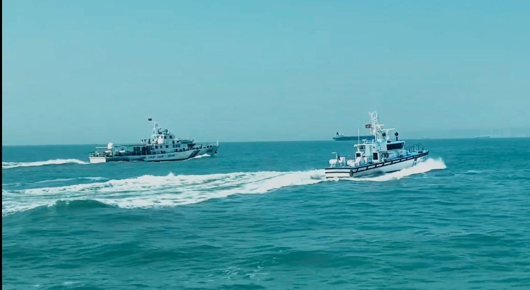 中國海警船隻連續兩日侵擾金門海域，海巡署展現堅定立場，迅速應對並強勢驅離。 圖： 取自 海巡署官網