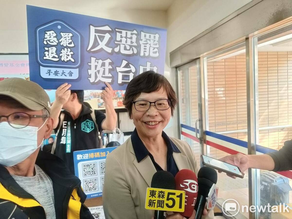 蔡壁如說，柯文哲在土城關了7個月，沒有把他關傻。 圖：唐復年/攝