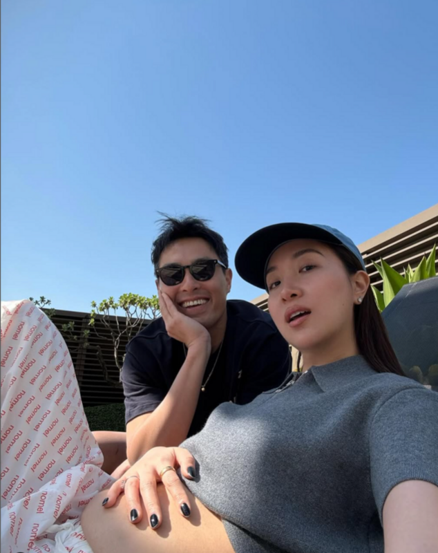 今(23)日Melinda在IG上標註楊祐寧，並曬出大孕肚表示，「Vol. 3 coming this year.」。 圖：翻攝自Melinda IG