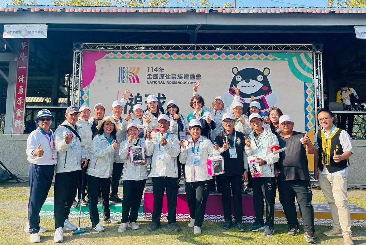 .槌球公開男子組雙人賽 ，高雄市代表隊奪金。 圖：高雄市運發局/提供