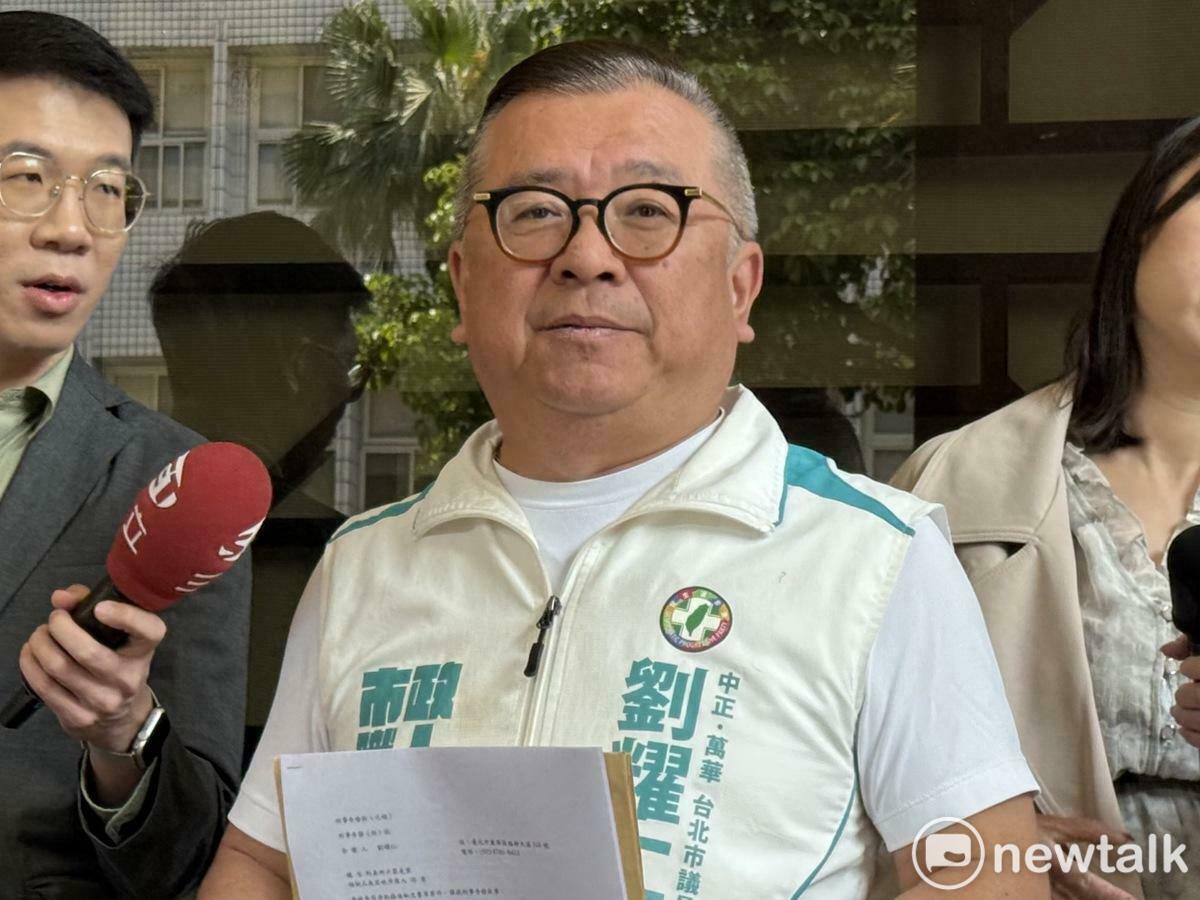 民進黨台北市議員劉耀仁。 圖：周煊惠 / 攝