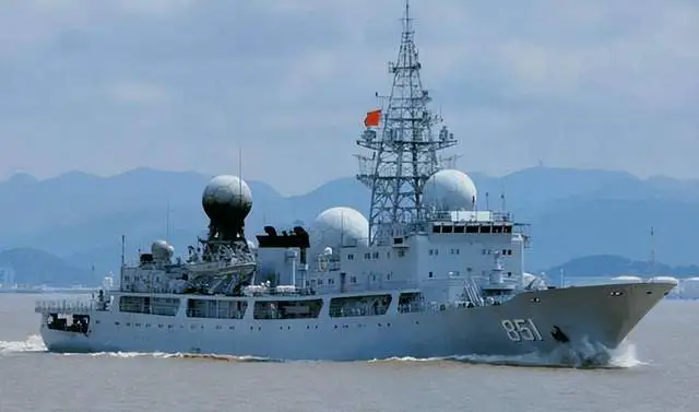 中國電子偵察船對美軍具備強大的威懾力。 圖：翻攝自騰訊新聞