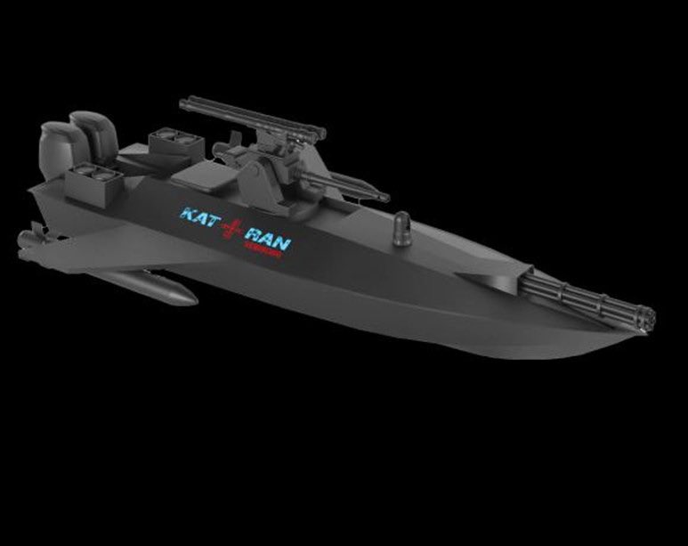 烏克蘭推出了「Katran」 USV，是一種能夠打擊海陸空的多用途無人機。 圖：翻攝自 X
