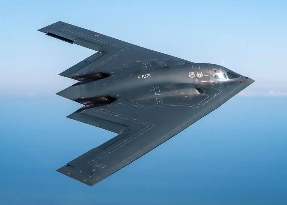 美軍B-2A「幽靈」（Spirit）戰略轟炸機。 圖：翻攝US Air Force