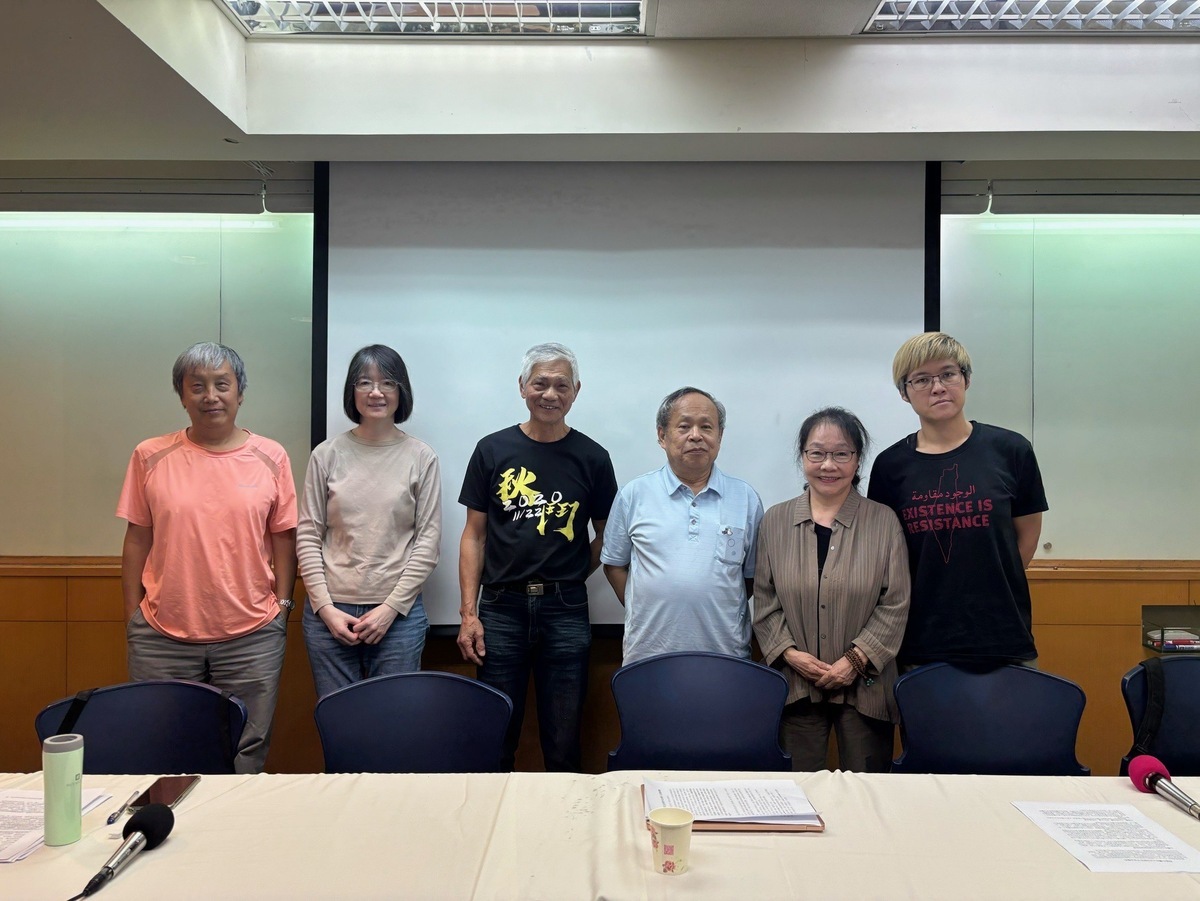 中研院院士陳培哲等75學者發出聯合聲明，指台灣的言論自由空間快速遭壓縮，呼籲政府懸崖勒馬。 圖：劉念雲提供
