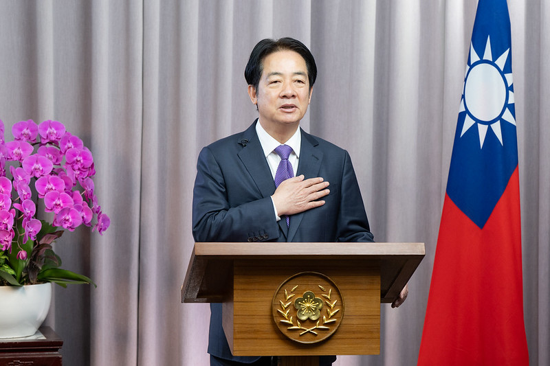 賴清德總統今（26）日下午以錄影方式為「日華議員懇談會」（簡稱「日華懇」）年度總會致詞，盼未來透過台日密切合作，共同打造「非紅供應鏈」，促進區域和平、穩定與繁榮。 圖：總統府提供